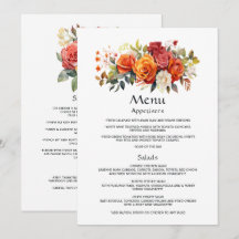 Vermelho, Laranja e Floral Salvia