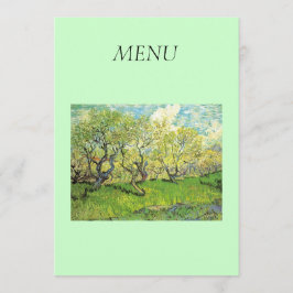 Menu Vincent van Gogh,Pomar em Flor