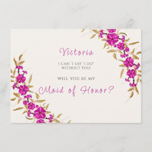 Menu Vinha Trombeta Selvagem Roxa Jardim Casamento Flor