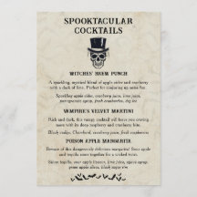 Vintage Halloween Sinal Spooktacular Cocktail