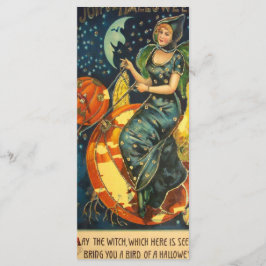 Menu Vintage Halloween Witeen Bookmark