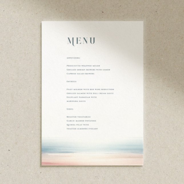 Menu Wailea Wedding (Criador carregado)