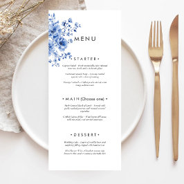 Menu Watercolor Chinoiserie Floral