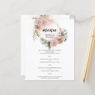 MENU WEDDING Elegante de Orçamento.