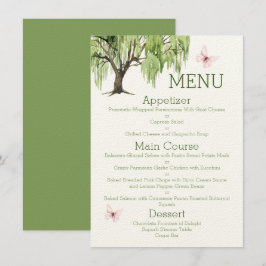 Menu Weeping Willow Wedding Suite 4,5" x 6,25"