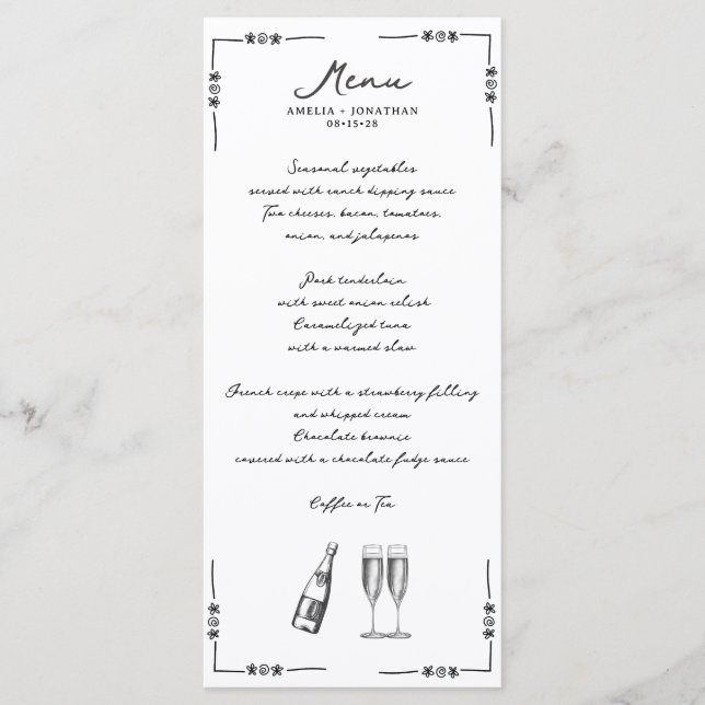 Menu Whimsical Wedding (Frente)