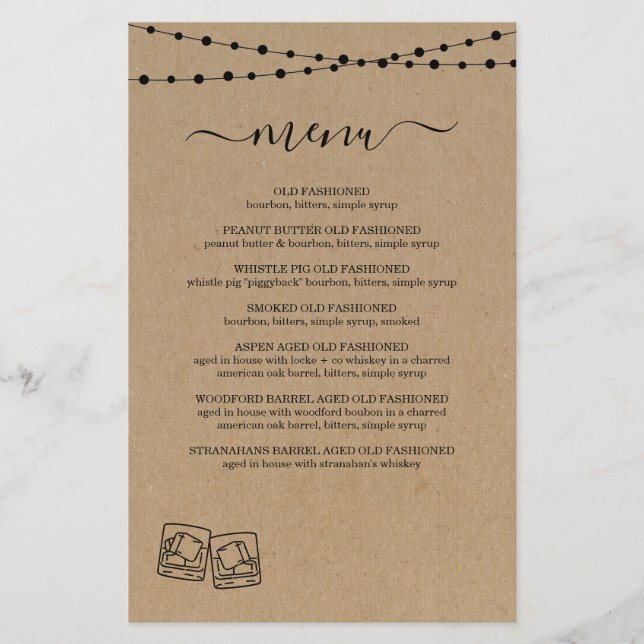 Menu Whiskey / Provando Rum (Frente)