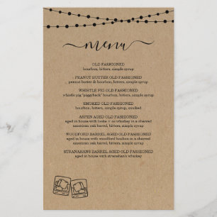 Menu Whiskey / Provando Rum