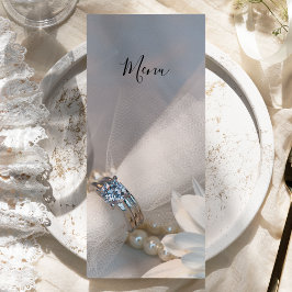 Menu White Daisy Elegance Wedding