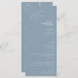 Menu Wildflower Boho Chic Wedding