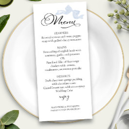 Menus de Casamento de Aquarela | Caligrafia Arco a