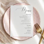 Menus de Casamento Russo da Caligrafia Simples<br><div class="desc">Caligrafia Simples Menus De Casamento Russo,  Menus De Casamento Russo,  Menu De Casamento Floral,  Menu De Mesa De Casamento</div>