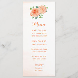 Menus de flor de Rosa de pêssego