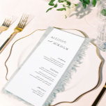 Menus do Janto de Casamento Elegante Simples<br><div class="desc">Cartões de Mesa de Casamento Elegante 5x7" Cartões de Menu Plana Caligrafia Elegante Comer e Beber Menus de Casamento | Caligrafia Simples Menus De Casamento Russo,  Menus De Casamento Russo,  Menu De Casamento Floral,  Menu De Mesa De Casamento</div>