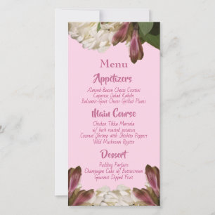 Menus rosa afro-americanos noiva e noivo