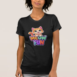 Meow Fun - Cute Smiling Cat T-Shirt