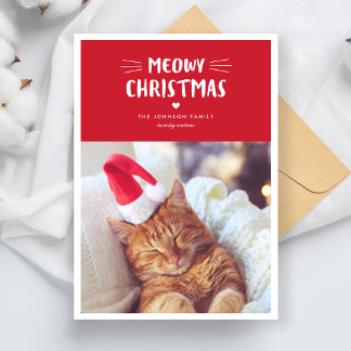 Meowy Christmas | Cartão com fotos de Férias de Ga
