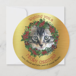 MEOWY CHRISTMAS || Seu Cartão com fotos Gato