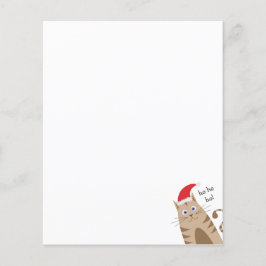 Meowy Xmas veste chapéu de santa