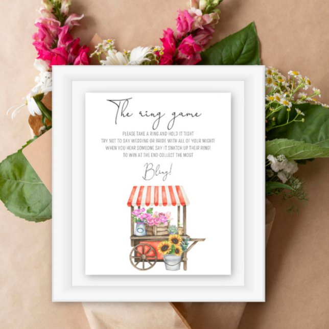 Mercado de flores - Coloque um anel no poster de j (Criador carregado)