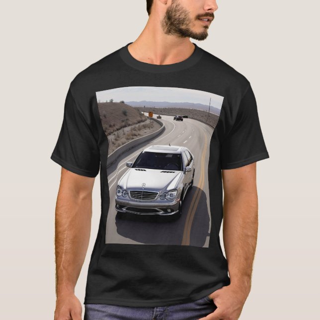 Mercedes E63 AMG T-Shirt - For Luxury Sports Car E (Frente)