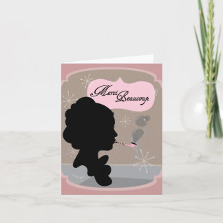 Merci Beaucoup Cameo Design - Cartão de Nota