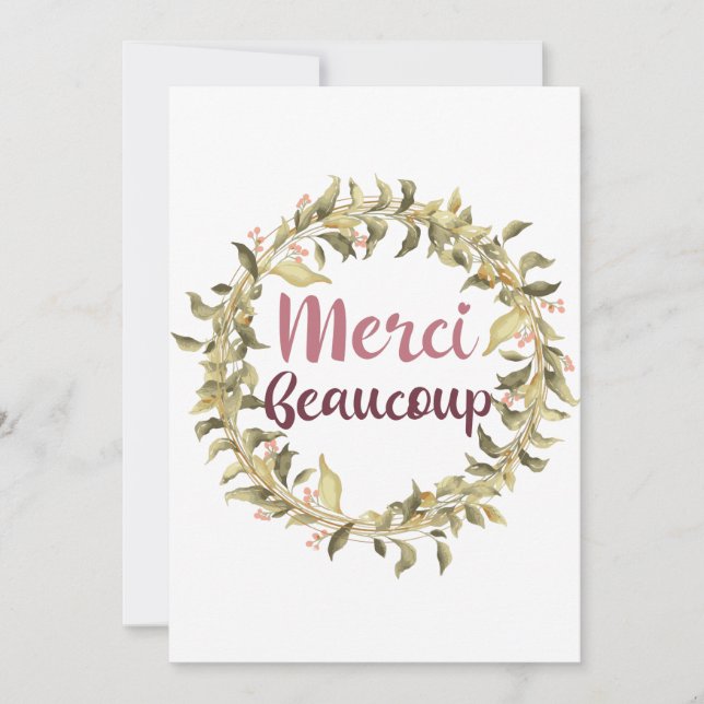 Merci Beaucoup Obrigado Francês (Frente)