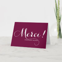 Merci | Cartão de Agradecimento Caligrafia Caprich