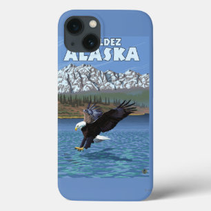 Mergulho da águia americana - Valdez, Alaska