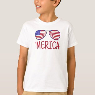 "Merica 4º De Julho, Vidros T-Shirt