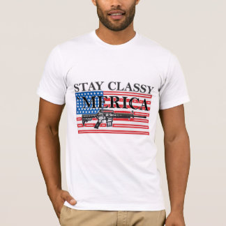Merica afligiu a camisa h G do rifle
