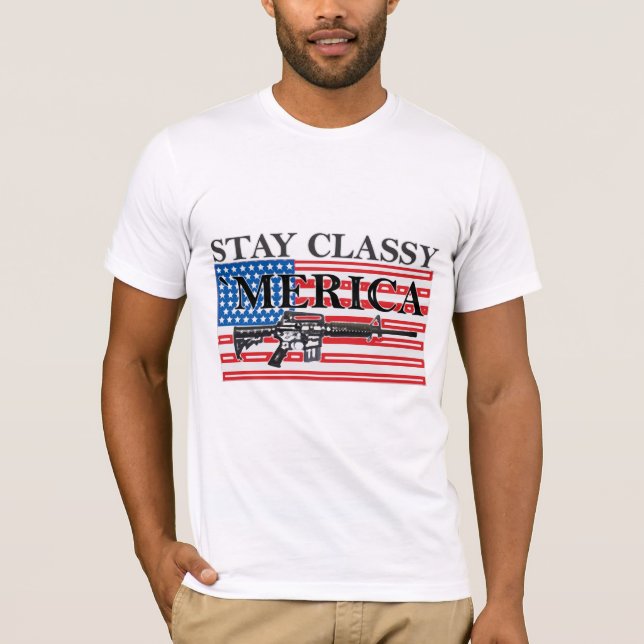 Merica afligiu a camisa h G do rifle (Frente)