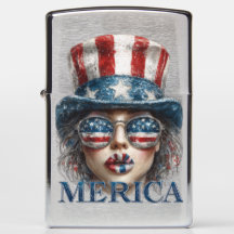 Merica Girl, 4 de julho Gelam Girl com estrelas