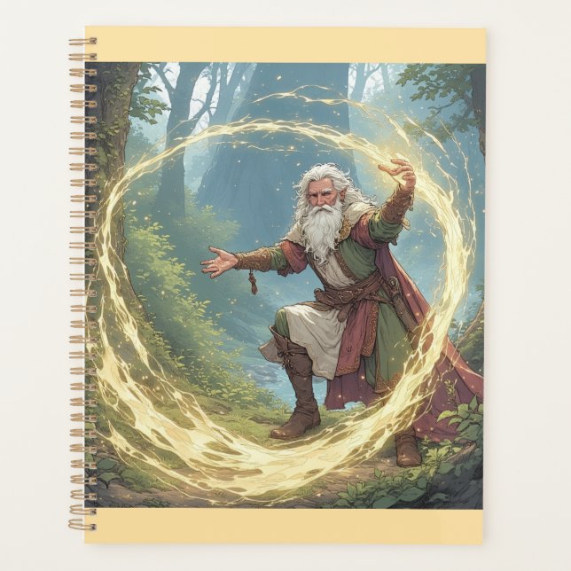 Merlin o Mágico no Planejador da Floresta (Frente)