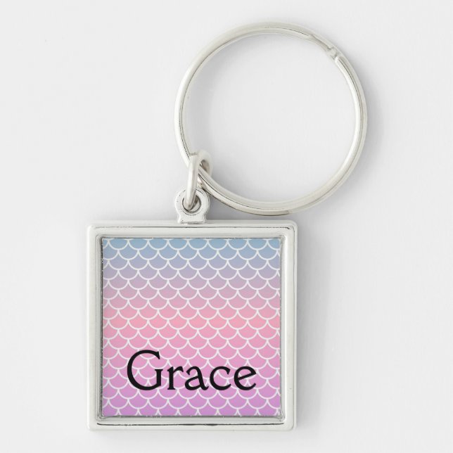 Mermaid Custom Name chaveiro - Grace (Frente)