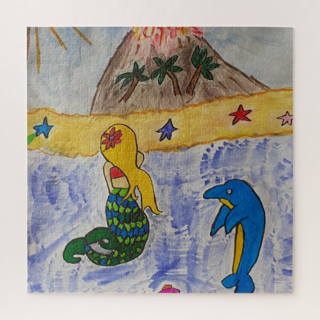 Mermaid Island Jigsera Quebra-cabeça (Vertical)