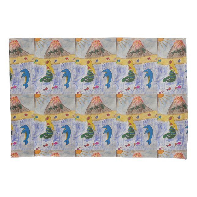 Mermaid Island Pillowcase (Frente)
