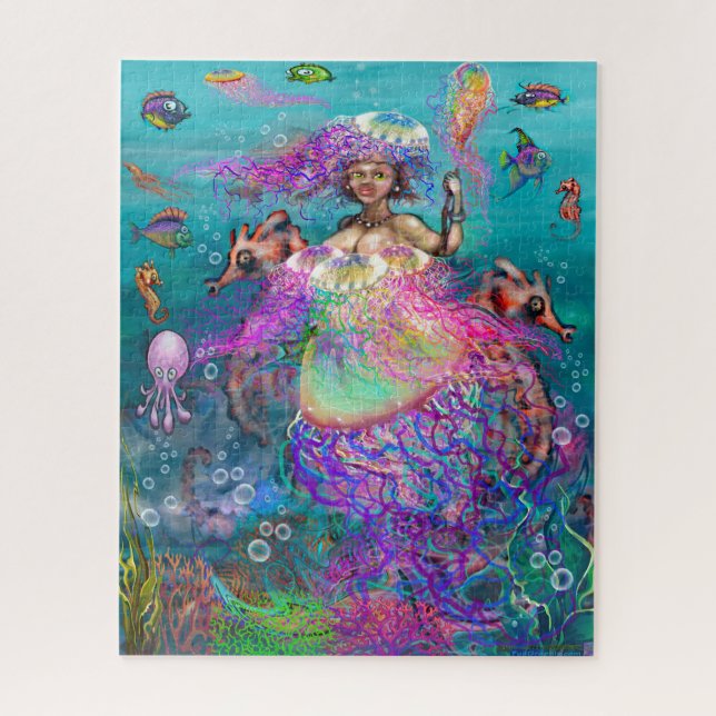 Mermaid Jellyfish Quebra-cabeça (Vertical)