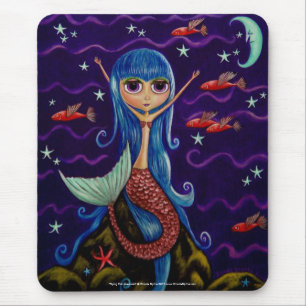 Mermaid Mousepad De Peixes Voadores