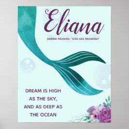MERMAID NURSERY IMPRESSÃO