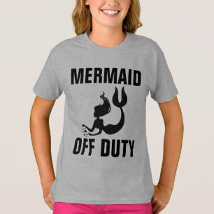 MERMAID OFF DUTY, t-shirts DE GAROTAS