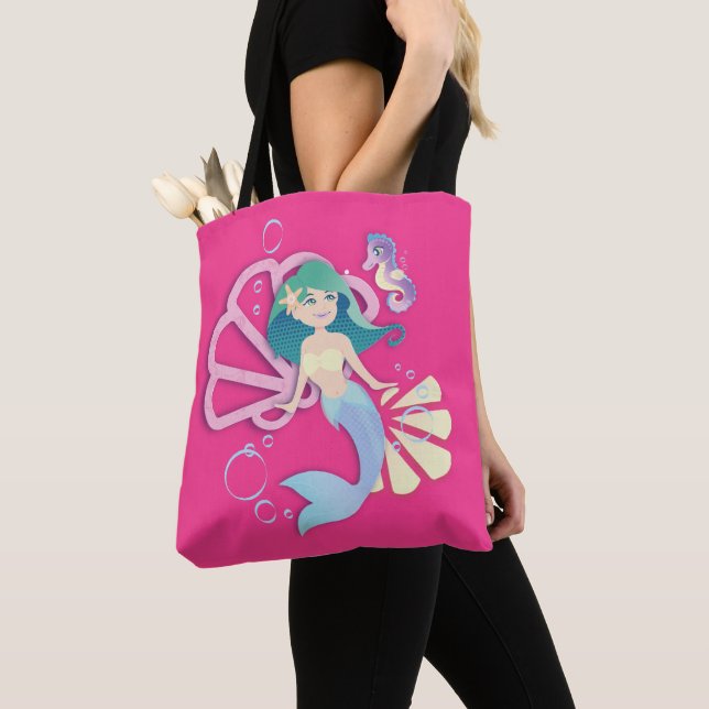 Mermaid Tote Bag (Close Up)