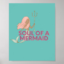Mermaid Wall Art Poster