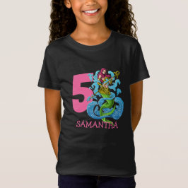 Mermaid Warrior - 5 de aniversário T-Shirt