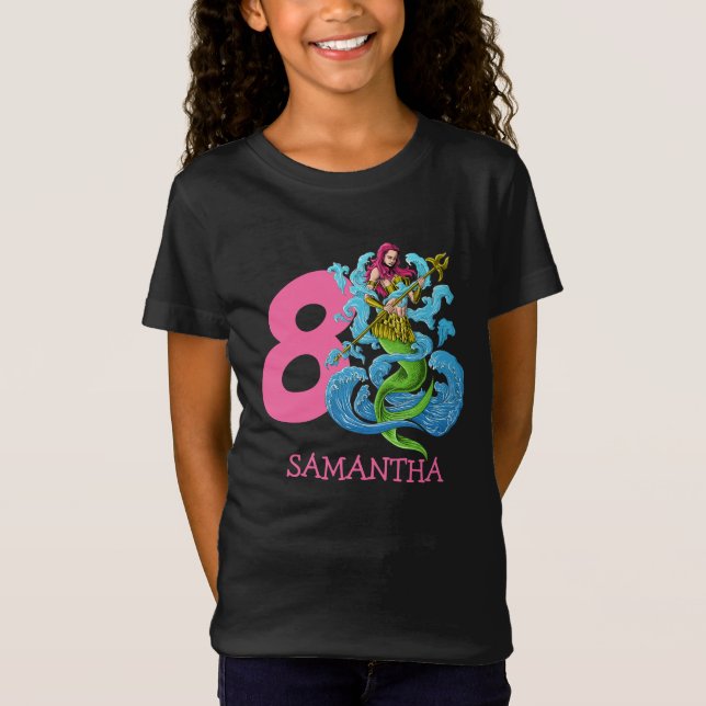 Mermaid Warrior 8º aniversário T-Shirt (Frente)