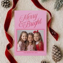 Merry and Bright Red Pink