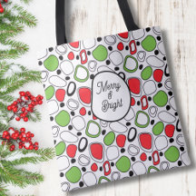 Merry & Bright Tote Bag – Personalized message
