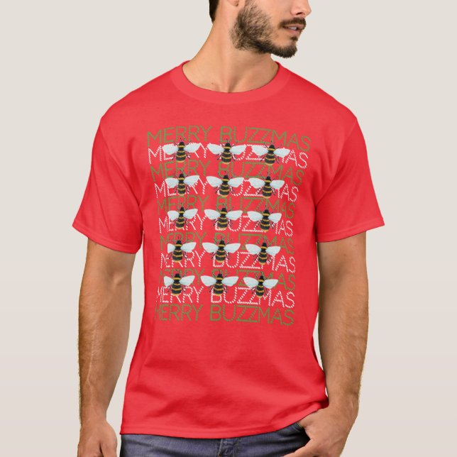 Merry Buzzmas T-shirt  (Frente)