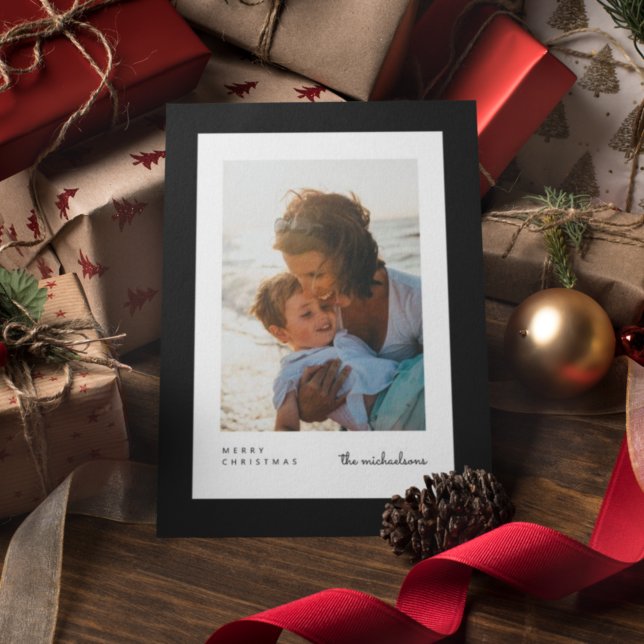 MERRY CHRISTMAS | Adicione sua foto (Criador carregado)