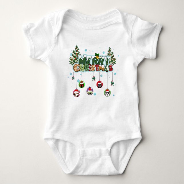Merry Christmas Baby T-Shirt (Frente)
